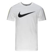 Nike T-Skjorte NSW Repeat Sportswear - Hvit/Neon/Sort