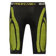 Select Profcare Compression Shorts - Sort/Neon