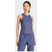 Adidas All Gym Seasonal Rib Tight Fit Tonal 3-Stripes Tank Top