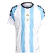 adidas Trenings T-Skjorte Messi Triunfo Dorado - Hvit/Blue Burst