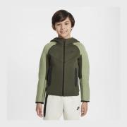 Nike Hettegenser NSW Tech Fleece 24 - Cargo Khaki/Svart Barn