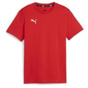 PUMA T-Skjorte teamGOAL Casuals - Rød/Hvit Barn