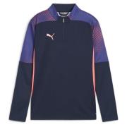 PUMA Treningsskjorte IndividualFINAL 1/4 glidelås - Club Navy/Mørk ame...