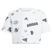 Adidas Brand Love Allover Print Crop Tee Kids