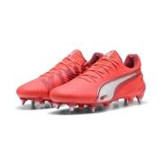 PUMA King Ultimate SG Unlimited - Glowing Red/Hvit/Red Fire