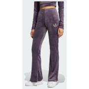 Adidas Original Velvet Pants With Rhinestone Trefoil