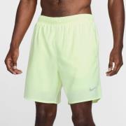 Nike Løpeshorts Dri-FIT Challenger 7" 2IN1 - Volt/Sølv