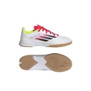 adidas F50 League IN Pure Victory - Fottøy Hvit/Svart/Solgul Barn