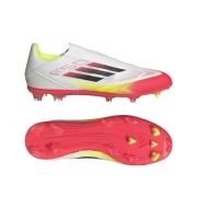 adidas F50 League Laceless FG/AG Pure Victory - Hvit/Sort/Gul