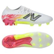 New Balance Furon V8 Elite FG Flash Point - Hvit/rød/Sølv
