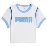 PUMA Graphic Baby Tee - Hvit/Blå