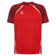 Hummel Trenings T-Skjorte hmlLEAD 2.0 - Ekte rød/Maroon/Hvit
