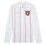 Manchester City Treningsskjorte Pre Match 1/4 glidelås - PUMA White/Mø...