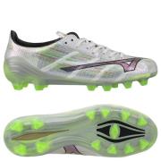 Mizuno Alpha II Elite FG - Hvit/Sølv iriserende/Svart