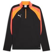 IndividualLIGA 1/4 Zip Top PUMA Black-Heat Fire