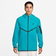 Nike Hettegenser Tech Fleece FZ Windrunner - Turkis/Svart