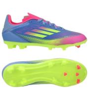 adidas F50 League FG/AG Celestial Victory - Blå fusjon/Lucid Sitron/Lu...