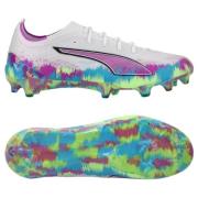 PUMA Ultra 6 Ultimate FG Brilliance - PUMA White/Fizzy Apple/Bright Aq...