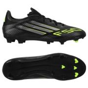 adidas F50 League FG/AG Electric Stealth - Svart/Metall/Lucid Sitron