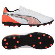 PUMA King Match MG Untamed - PUMA White/Puma Sølv/Glødende rød