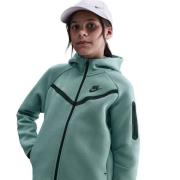 Nike Hettegenser Tech Fleece FZ Windrunner - Grønn/Svart Barn