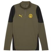 Dortmund Treningsskjorte 1/4 glidelås - Loden Grønn/PUMA Svart