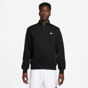 Nike Genser Club 1/2 Zip Fleece - Svart/Hvit