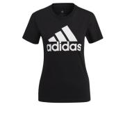 adidas T-skjorte Essentials Big Logo - Svart/Hvit Kvinner