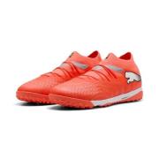 PUMA Future 9 Pro Cage TT Unleashed - Glødende rød/PUMA White/PUMA Sva...
