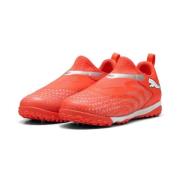 PUMA Future 9 Match Laceless Mid + TT Unleashed - Glødende rød/PUMA Wh...