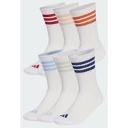Adidas 3-Stripes Essentials Cushioned Crew Socks 6 Pair Pack