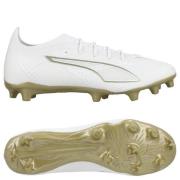 PUMA Ultra 6 Pro FG/AG White Gold - PUMA White/Metallisk gull/PUMA Sva...