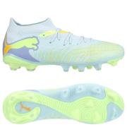 PUMA Future 9 Match FG/AG Light Up - Grønn/Isblå/Intense Lavender Kvin...