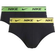 Nike Briefs Essential Cotton Stretch 2-Pakk - Svart/Gul/Grønn