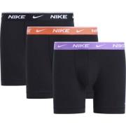 Nike Boxer Essential Cotton Stretch 3-Pakke - Svart/Lilla/Oransje