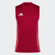 adidas Treningsskjorte Sleeveless Tiro 25 Competition - Rød/Hvit